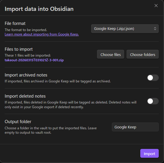 ImportDataIntoObsidian